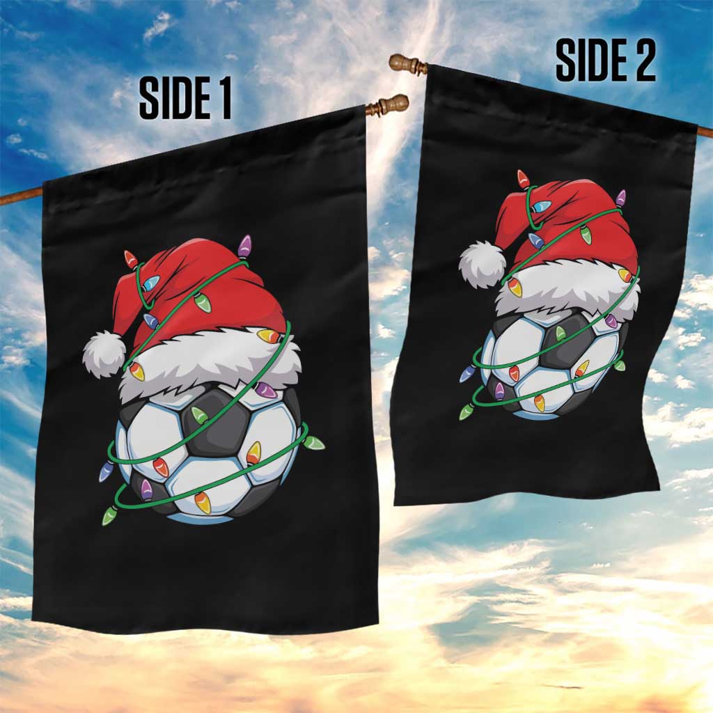 Soccer Christmas Garden Flag Santa Hat Sports Xmas Pajamas TS10 Print Your Wear