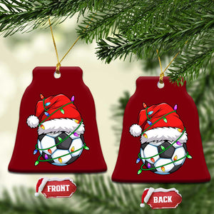 Soccer Christmas Ceramic Ornament Santa Hat Sports Xmas Pajamas TS10 Print Your Wear