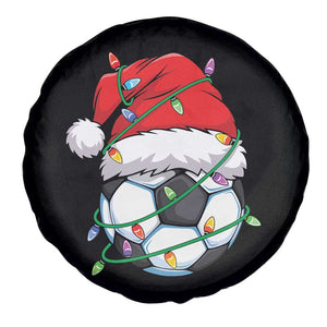 Soccer Christmas Spare Tire Cover Santa Hat Sports Xmas Pajamas TS10 Print Your Wear