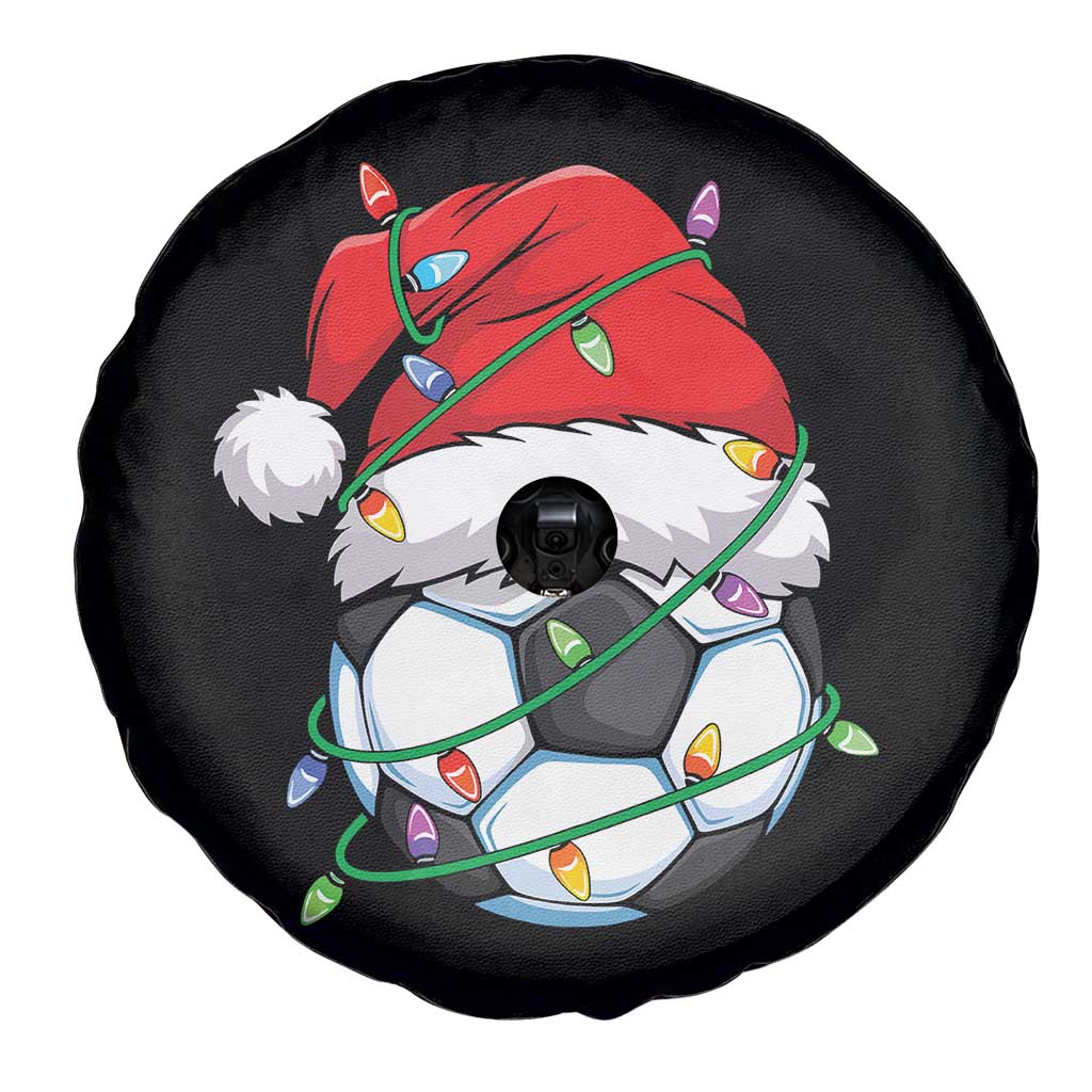 Soccer Christmas Spare Tire Cover Santa Hat Sports Xmas Pajamas TS10 Print Your Wear