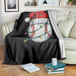 Christmas Baseball Throw Blanket Santa Hat Sports Men Boys Xmas Pajamas TS10 Print Your Wear