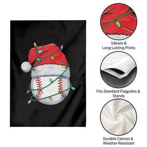Christmas Baseball Garden Flag Santa Hat Sports Men Boys Xmas Pajamas TS10 Print Your Wear
