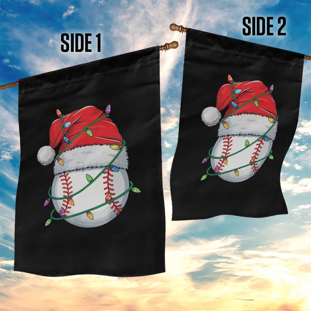 Christmas Baseball Garden Flag Santa Hat Sports Men Boys Xmas Pajamas TS10 Print Your Wear