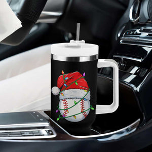 Christmas Baseball Tumbler With Handle Santa Hat Sports Men Boys Xmas Pajamas TS10 Print Your Wear