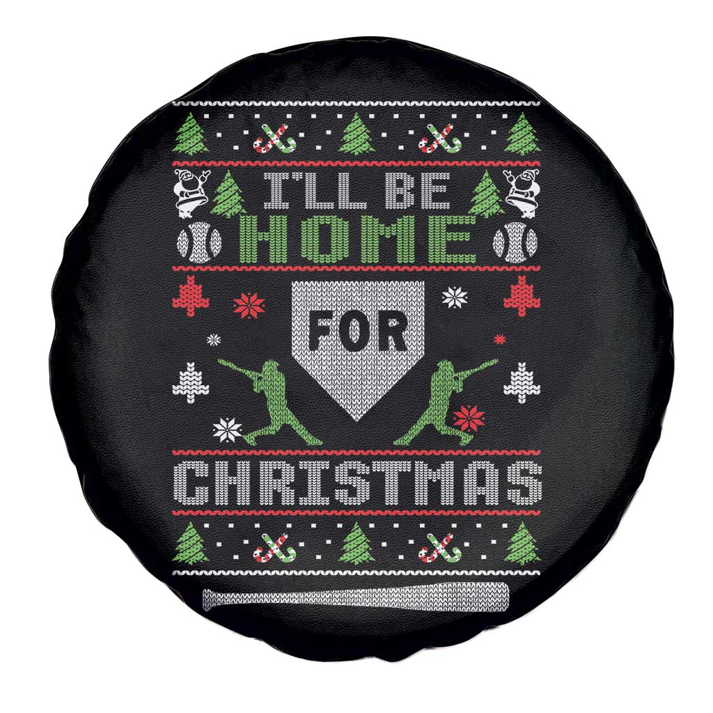 Baseball Ugly Christmas Spare Tire Cover I'll Be Home For Xmas TS10 Print Your Wear