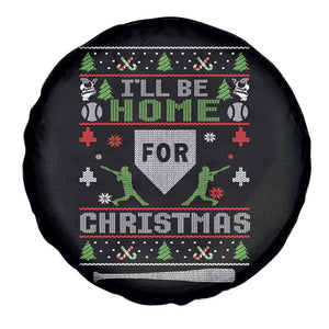 Baseball Ugly Christmas Spare Tire Cover I'll Be Home For Xmas TS10 Print Your Wear