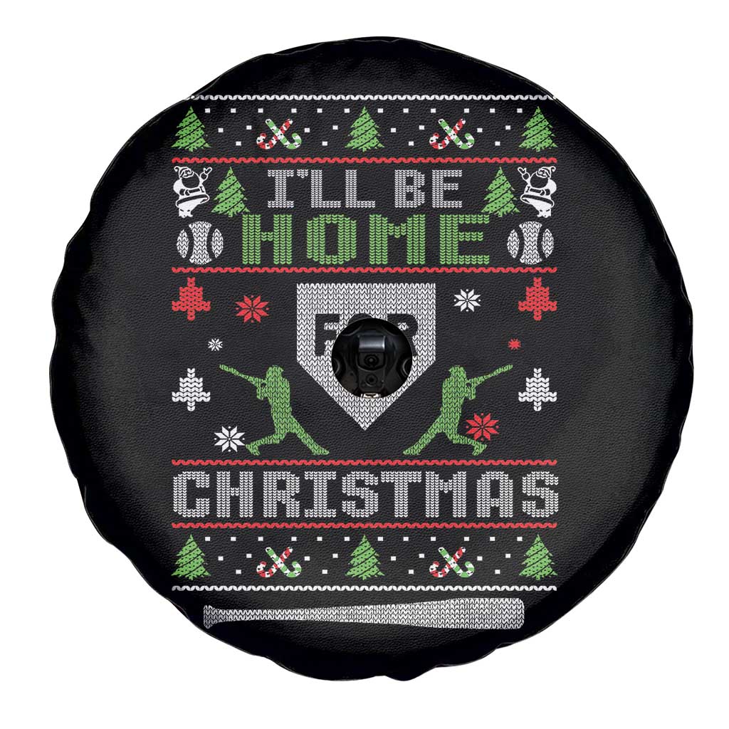 Baseball Ugly Christmas Spare Tire Cover I'll Be Home For Xmas TS10 Print Your Wear
