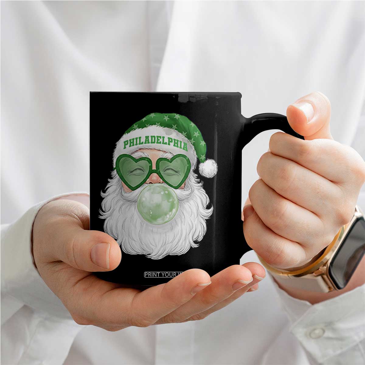 Christmas PFE Coffee Mug Vintage Retro Santa Bubble Gum Game Day TS10 Print Your Wear