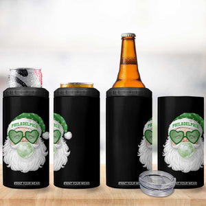 Christmas PFE 4 in 1 Can Cooler Tumbler Vintage Retro Santa Bubble Gum Game Day TS10 Print Your Wear