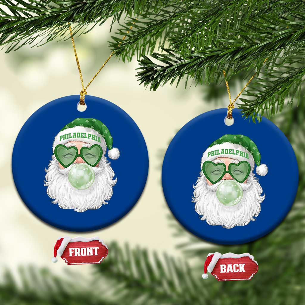 Christmas PFE Ceramic Ornament Vintage Retro Santa Bubble Gum Game Day TS10 1pc Blue Print Your Wear