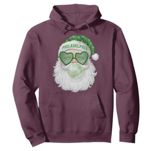 Christmas PFE Hoodie Vintage Retro Santa Bubble Gum Game Day TS10 Maroon Print Your Wear