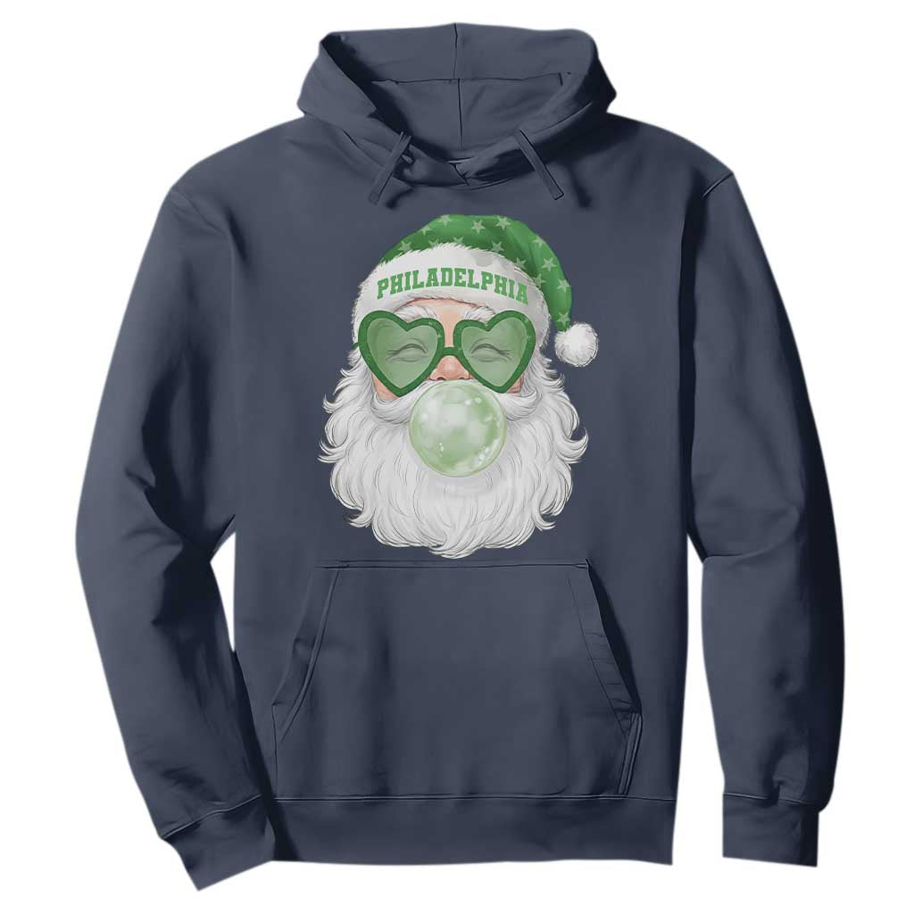 Christmas PFE Hoodie Vintage Retro Santa Bubble Gum Game Day TS10 Navy Print Your Wear