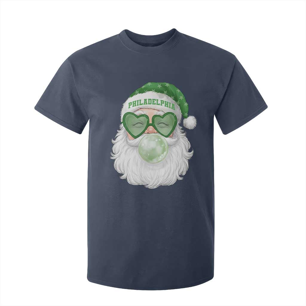Christmas PFE T Shirt For Kid Vintage Retro Santa Bubble Gum Game Day TS10 Navy Print Your Wear