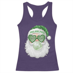 Christmas PFE Racerback Tank Top Vintage Retro Santa Bubble Gum Game Day TS10 Purple Print Your Wear