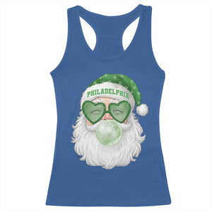 Christmas PFE Racerback Tank Top Vintage Retro Santa Bubble Gum Game Day TS10 Royal Blue Print Your Wear