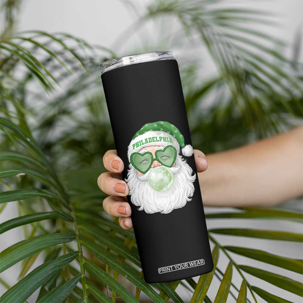 Christmas PFE Skinny Tumbler Vintage Retro Santa Bubble Gum Game Day TS10 Print Your Wear