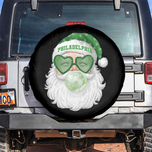 Christmas PFE Spare Tire Cover Vintage Retro Santa Bubble Gum Game Day TS10 No hole Black Print Your Wear
