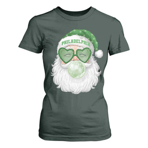 Christmas PFE T Shirt For Women Vintage Retro Santa Bubble Gum Game Day TS10 Dark Forest Green Print Your Wear