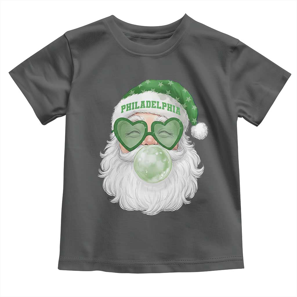 Christmas PFE Toddler T Shirt Vintage Retro Santa Bubble Gum Game Day TS10 Dark Heather Print Your Wear