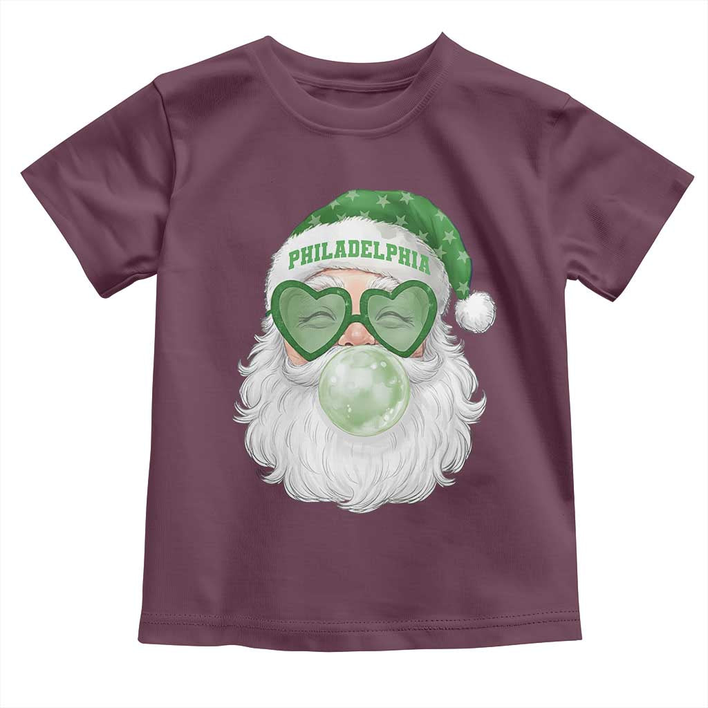 Christmas PFE Toddler T Shirt Vintage Retro Santa Bubble Gum Game Day TS10 Maroon Print Your Wear