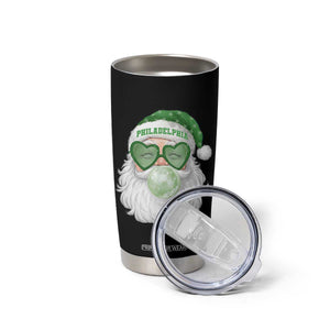 Christmas Philadelphia Fan Tumbler Cup Vintage Retro Santa Bubble Gum Game Day TS10 Print Your Wear