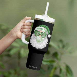 Christmas PFE Tumbler With Handle Vintage Retro Santa Bubble Gum Game Day TS10 Print Your Wear