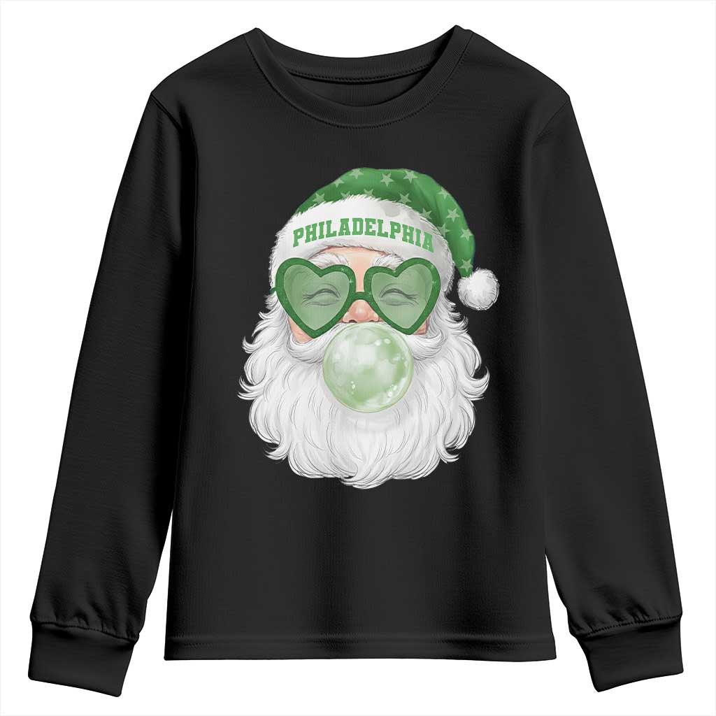 Christmas PFE Youth Sweatshirt Vintage Retro Santa Bubble Gum Game Day TS10 Black Print Your Wear