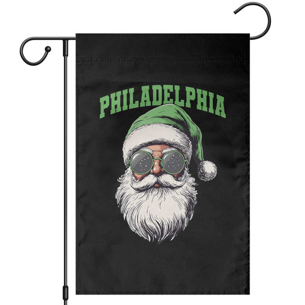 Christmas PFE Garden Flag Vintage Santa Claus Face Game Day TS10 Black Print Your Wear