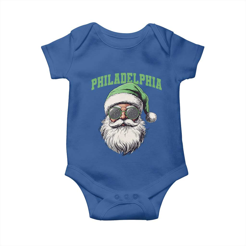 Christmas PFE Baby Onesie Vintage Santa Claus Face Game Day TS10 Royal Blue Print Your Wear