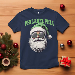 Christmas PFE T Shirt Vintage Santa Claus Face Game Day TS10 Navy Print Your Wear