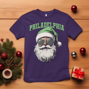 Christmas PFE T Shirt Vintage Santa Claus Face Game Day TS10 Purple Print Your Wear
