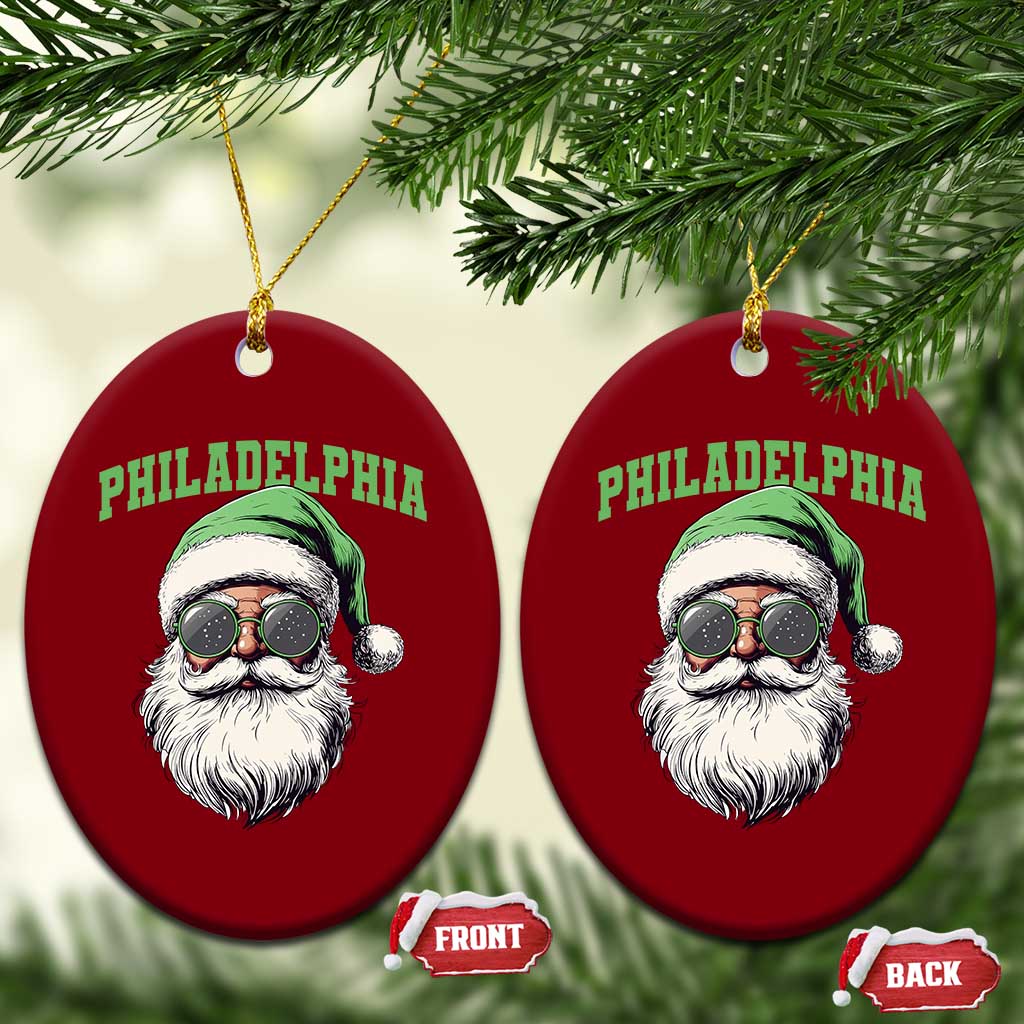 Christmas PFE Ceramic Ornament Vintage Santa Claus Face Game Day TS10 Print Your Wear