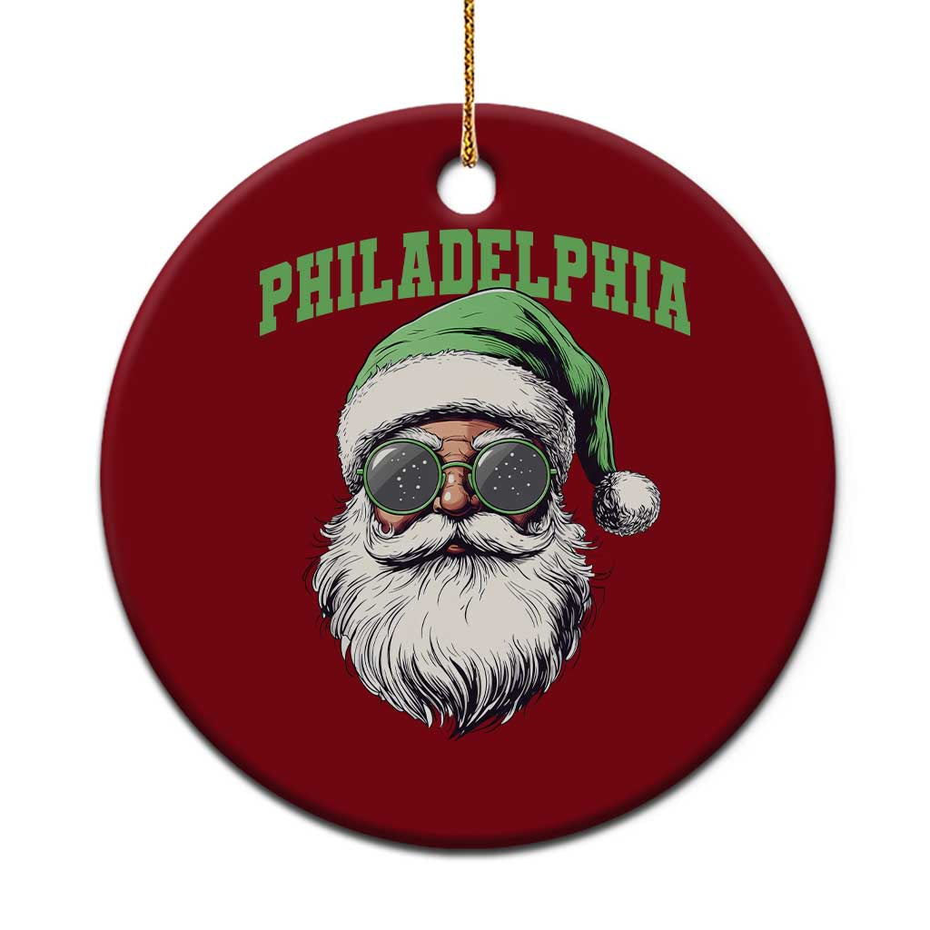 Christmas PFE Ceramic Ornament Vintage Santa Claus Face Game Day TS10 1pc Red Print Your Wear