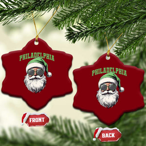 Christmas PFE Ceramic Ornament Vintage Santa Claus Face Game Day TS10 Print Your Wear
