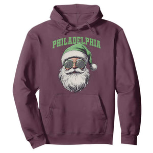 Christmas PFE Hoodie Vintage Santa Claus Face Game Day TS10 Maroon Print Your Wear