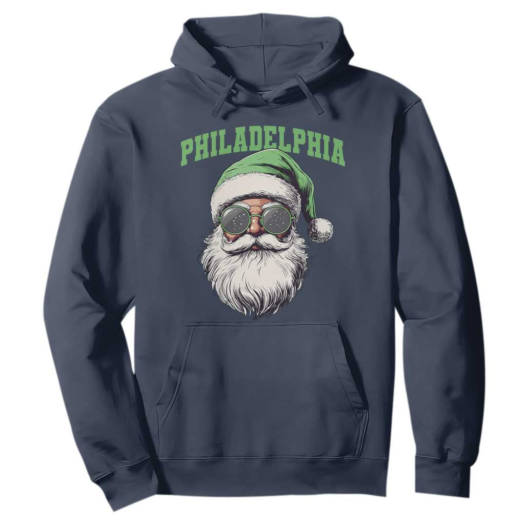 Christmas PFE Hoodie Vintage Santa Claus Face Game Day TS10 Navy Print Your Wear