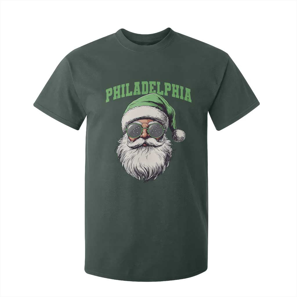 Christmas PFE T Shirt For Kid Vintage Santa Claus Face Game Day TS10 Dark Forest Green Print Your Wear
