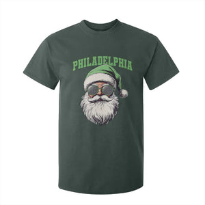 Christmas PFE T Shirt For Kid Vintage Santa Claus Face Game Day TS10 Dark Forest Green Print Your Wear