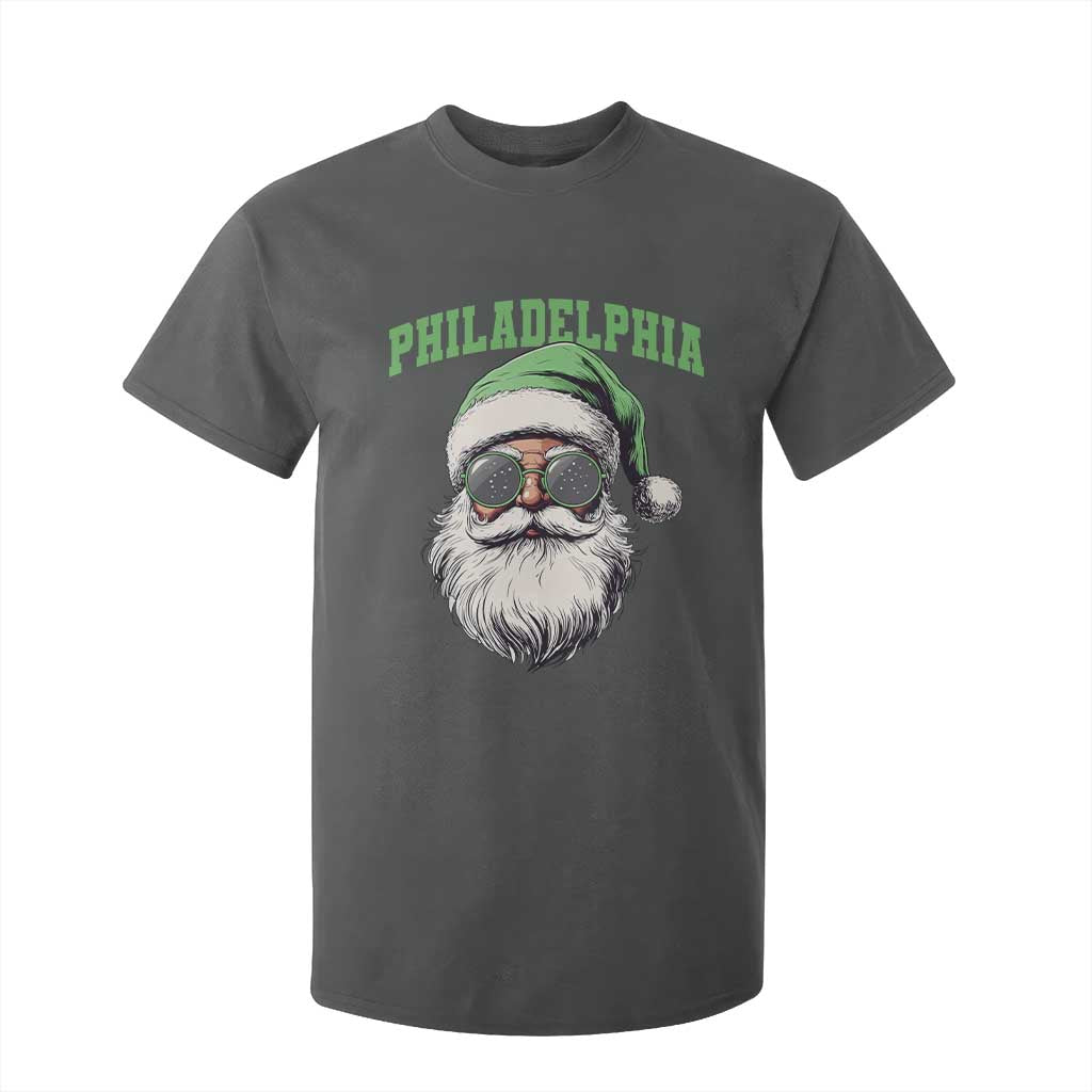 Christmas PFE T Shirt For Kid Vintage Santa Claus Face Game Day TS10 Dark Heather Print Your Wear