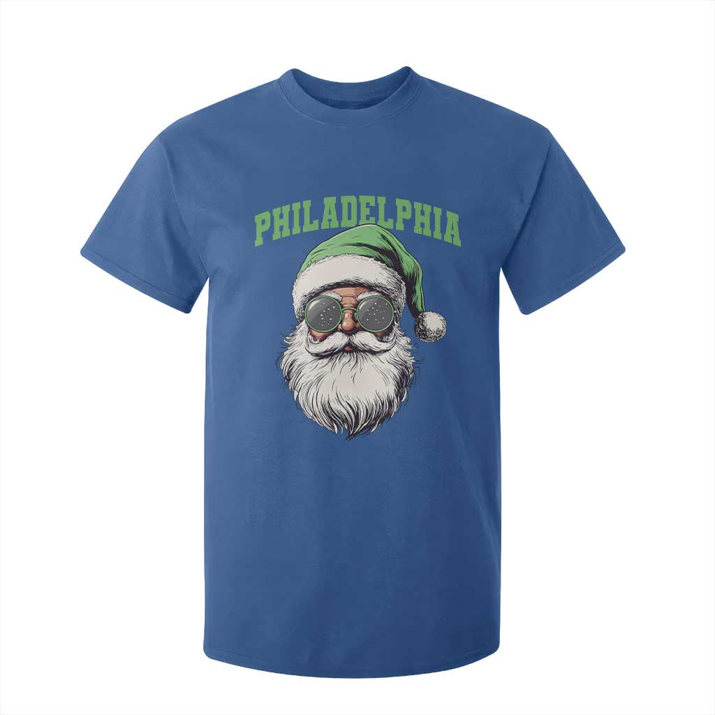 Christmas PFE T Shirt For Kid Vintage Santa Claus Face Game Day TS10 Royal Blue Print Your Wear