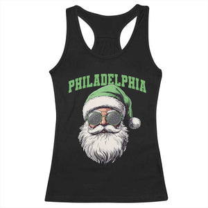 Christmas PFE Racerback Tank Top Vintage Santa Claus Face Game Day TS10 Black Print Your Wear