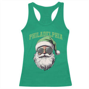 Christmas PFE Racerback Tank Top Vintage Santa Claus Face Game Day TS10 Irish Green Print Your Wear