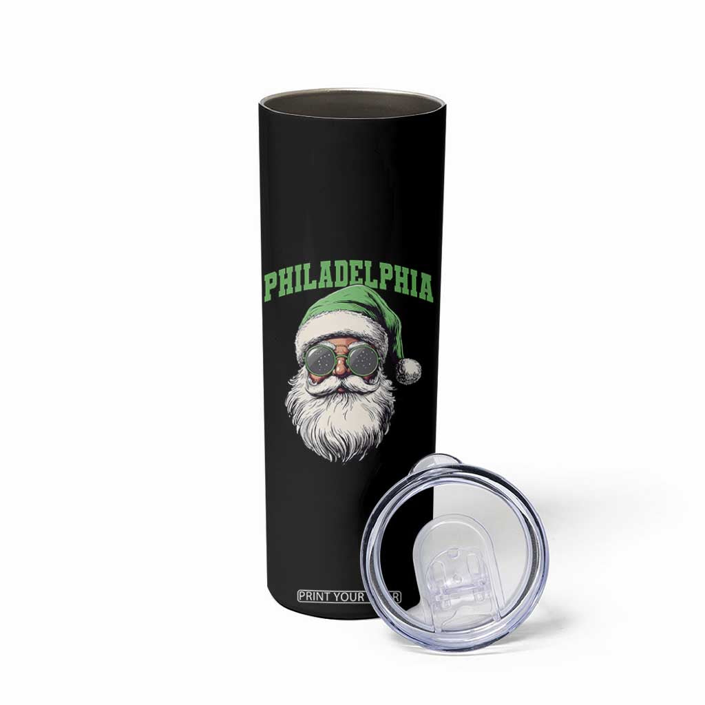 Christmas PFE Skinny Tumbler Vintage Santa Claus Face Game Day TS10 Print Your Wear