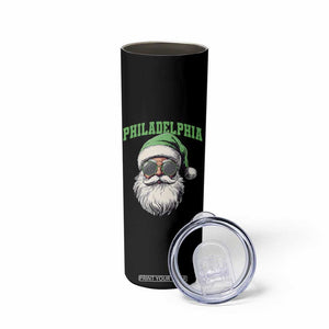 Christmas PFE Skinny Tumbler Vintage Santa Claus Face Game Day TS10 Print Your Wear