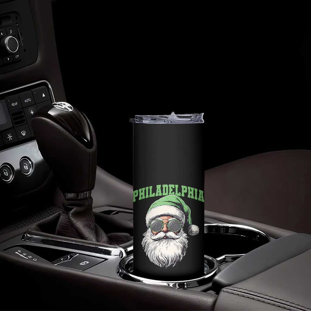 Christmas PFE Skinny Tumbler Vintage Santa Claus Face Game Day TS10 Print Your Wear