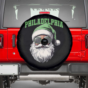 Christmas PFE Spare Tire Cover Vintage Santa Claus Face Game Day TS10 Black Print Your Wear