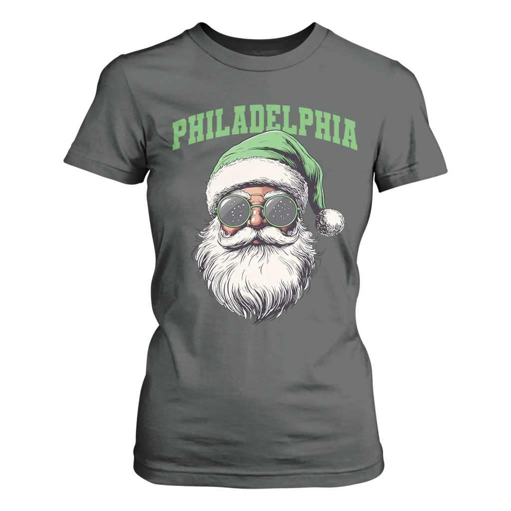 Christmas PFE T Shirt For Women Vintage Santa Claus Face Game Day TS10 Dark Heather Print Your Wear