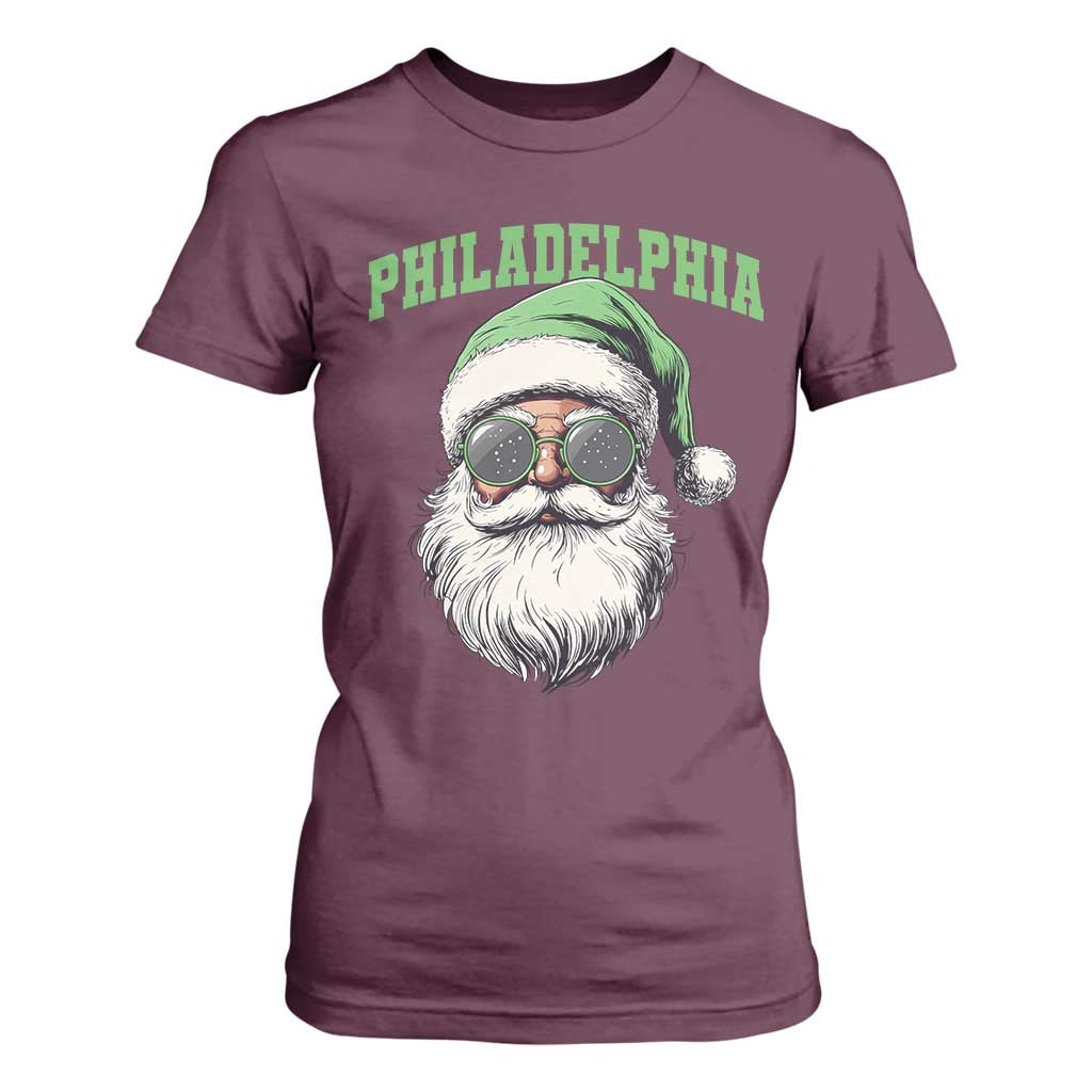 Christmas PFE T Shirt For Women Vintage Santa Claus Face Game Day TS10 Maroon Print Your Wear