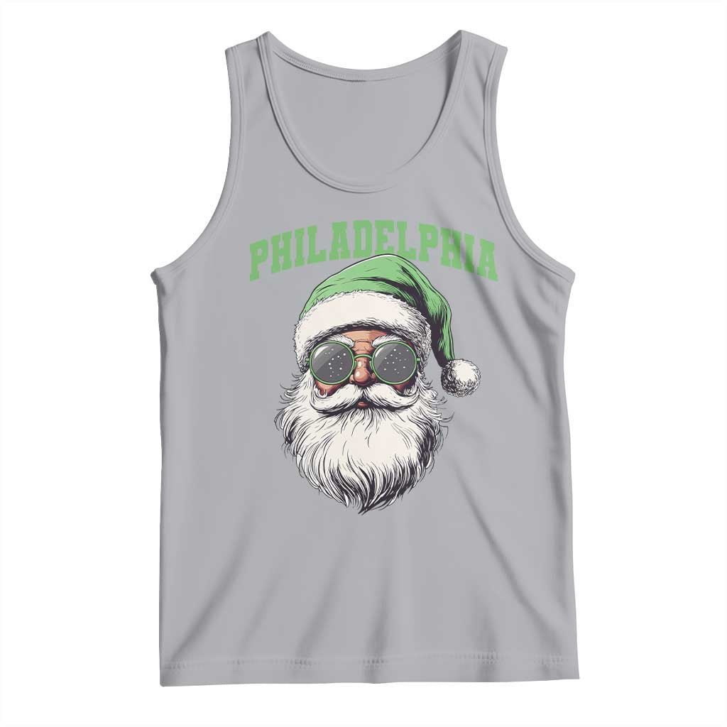 Christmas PFE Tank Top Vintage Santa Claus Face Game Day TS10 Athletic Heather Print Your Wear