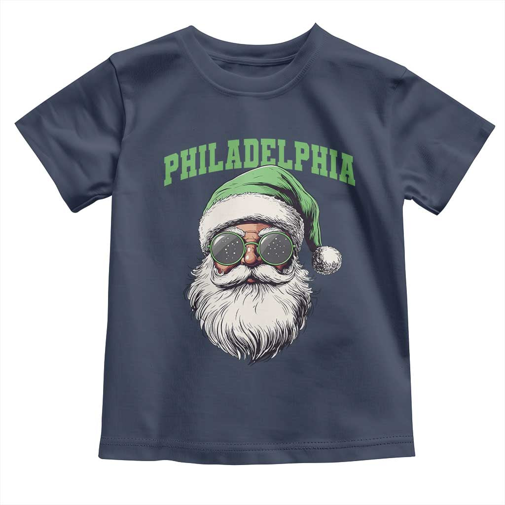 Christmas PFE Toddler T Shirt Vintage Santa Claus Face Game Day TS10 Navy Print Your Wear